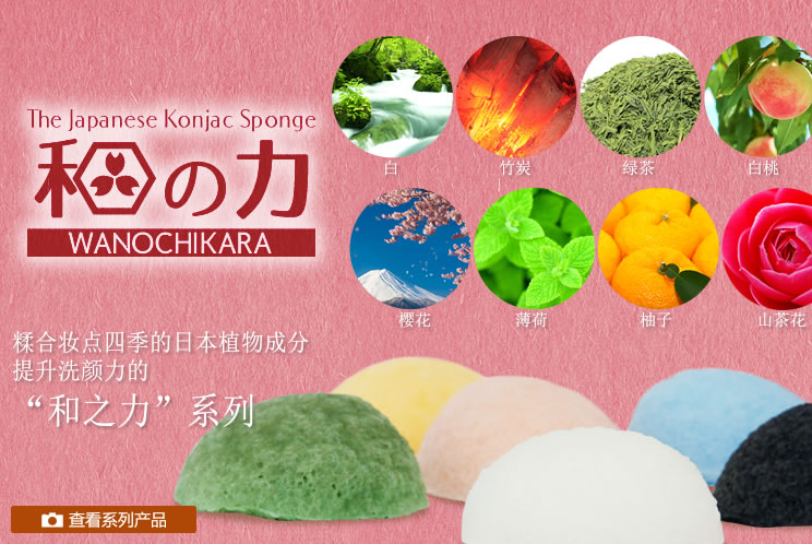 糅合妆点四季的日本植物成分提升洗颜力的“和之力”系列